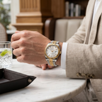 Luxury Gold & Silver Waterproof Stainless Steel Watch – Premium Date Edition