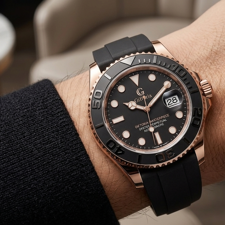Premium Luxury Rubber Strap Waterproof Watch Main image