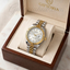 Luxury Gold & Silver Waterproof Stainless Steel Watch – Premium Date Edition