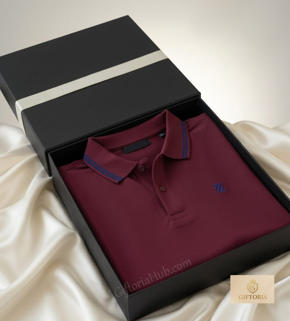 Stylish Men's Collar T-Shirt Secondary image