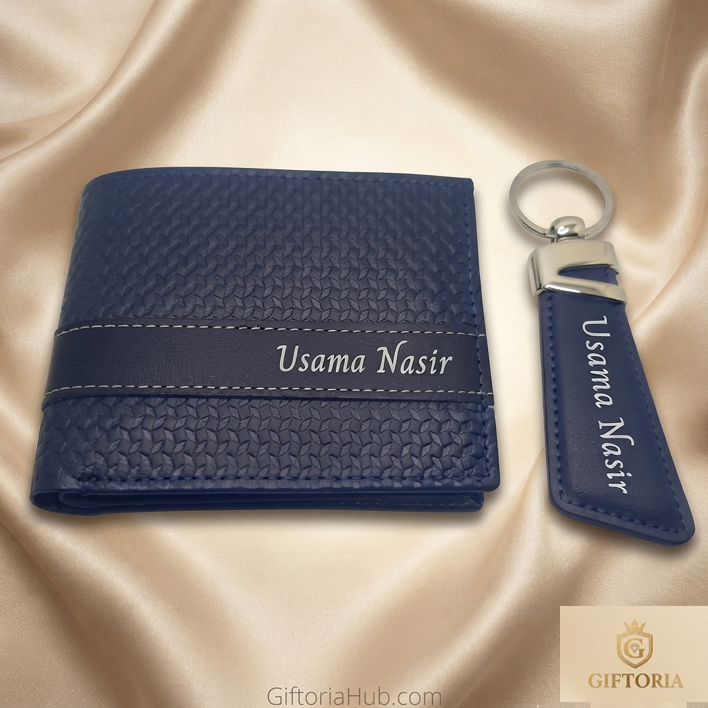 Textured Wallet & Z style Keychain Secondary image