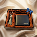 Customized Leather Wallets Keychain & Pen